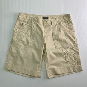 Marc Aurel Shorts Size 12  EU 42 Adjustable Leg Length Cotton Cargo Khaki Work